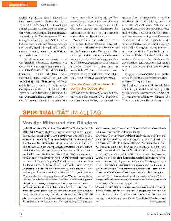 Vorschauseite 4: Gesundheitsvorsorge beginnt vor Ort