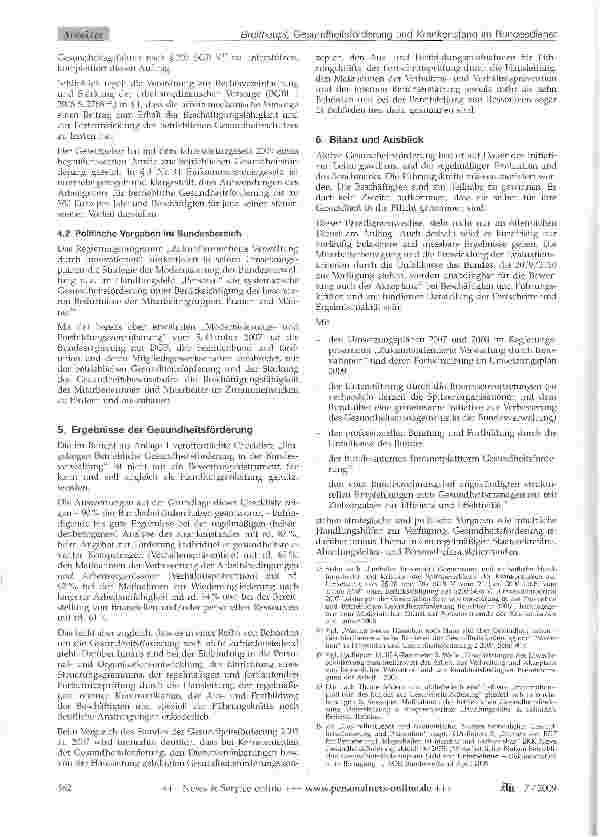 Vorschauseite 4: Gesundheitsförderung und Krankenstand im Bundesdienst