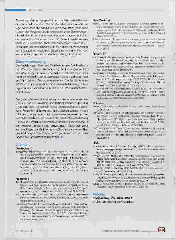 Vorschauseite 4: Praktisches Lernen in der Pflege im internationalen Vergleich