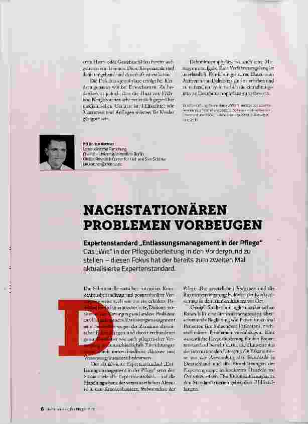 Vorschauseite 1: NACHSTATIONAREN PROBLEMEN VORBEUGEN