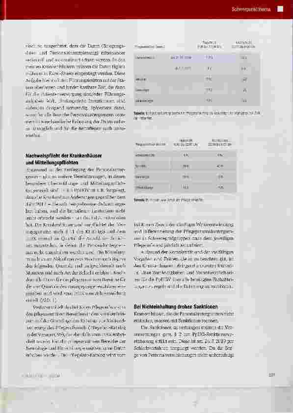 Vorschauseite 4: Pflegepersonaluntergrenzen-Verordnung (PpUGV): Fluch oder Segen?