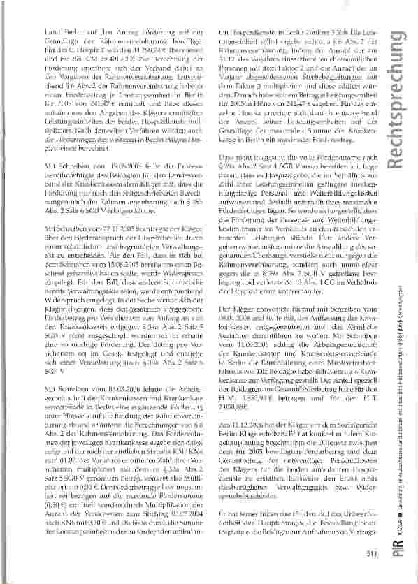 Vorschauseite 4: Gewährung eines Zuschusses für stationäre und ambulante Hospizleistungen erfolgt durch Verwaltungsakt