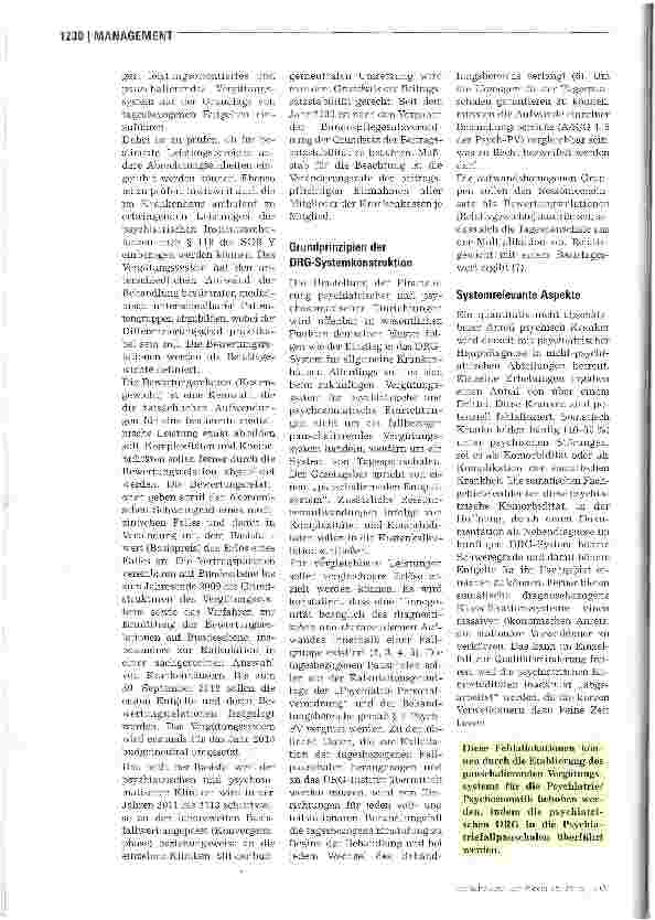 Vorschauseite 2: DRG in der Psychiatrie und Psychosomatik