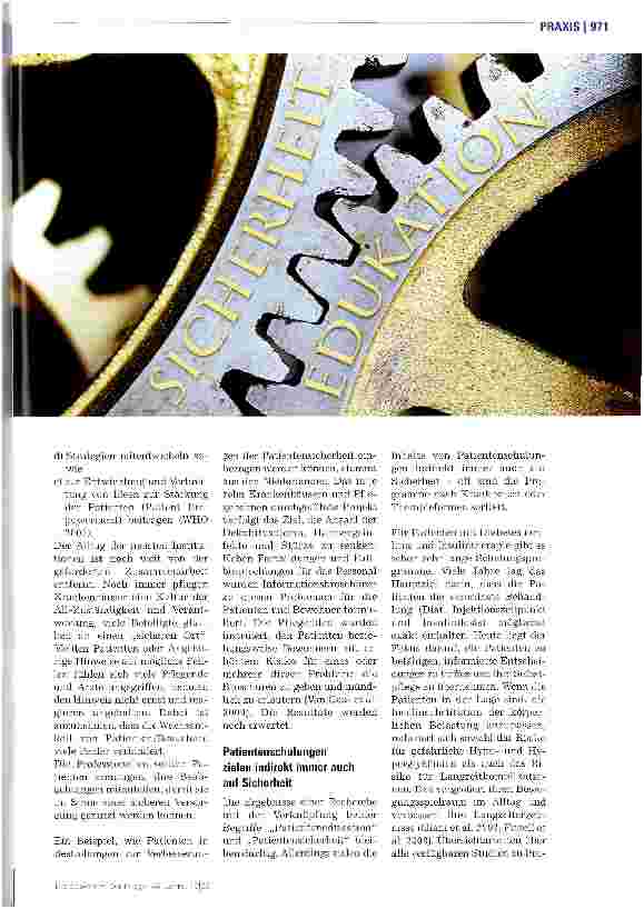 Vorschauseite 2: Patientenedukation und Patientensicherheit greifen ineinander