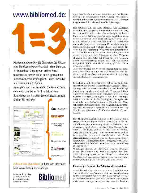 Vorschauseite 3: Patientenedukation und Patientensicherheit greifen ineinander