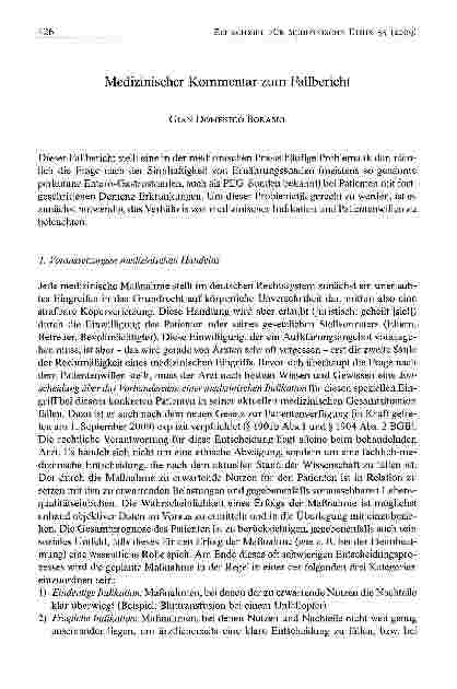 Vorschauseite 1: Medizinischer Kommentar zum Fallbericht