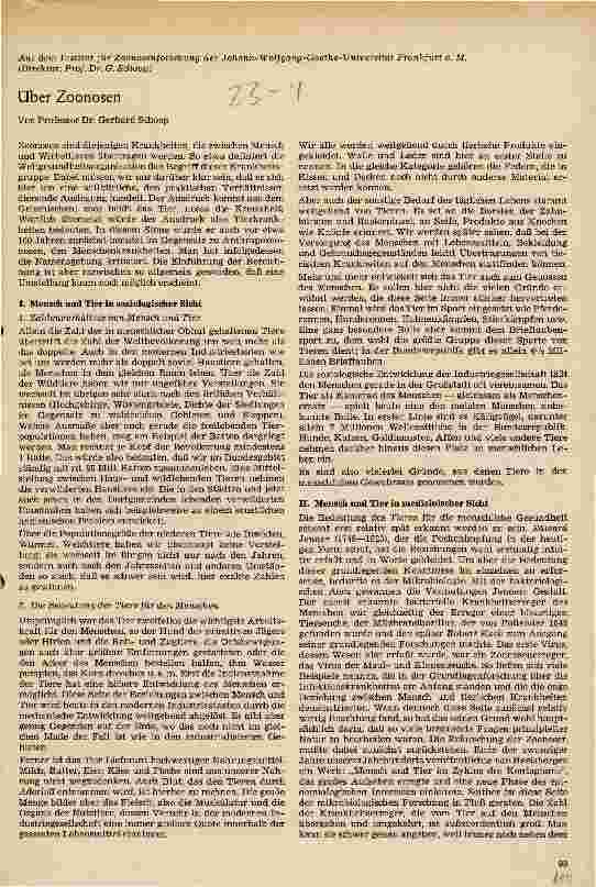 Vorschauseite 1: Über Zoonosen