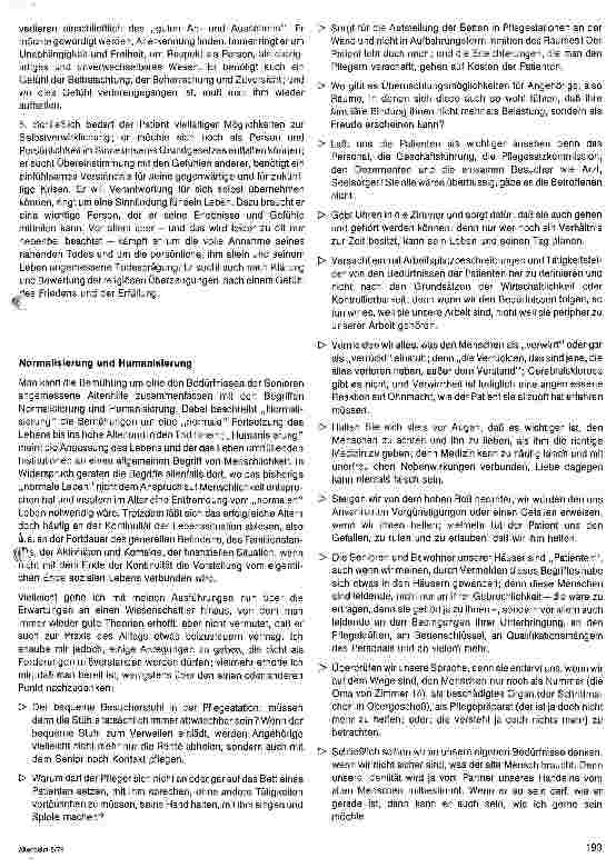 Vorschauseite 5: Die Bedürfnisse der Senioren im Heim