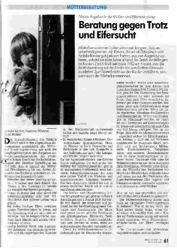 Vorschauseite 1: Beratung gegen Trotz und Eifersucht
