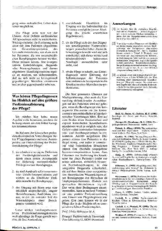 Vorschauseite 6: Pflegediagnosen: Instrumente zur Professionalisierung der Pflege