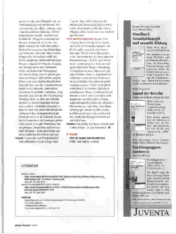Vorschauseite 3: Wissenschaft im Dienste der Menschen mit Demenz