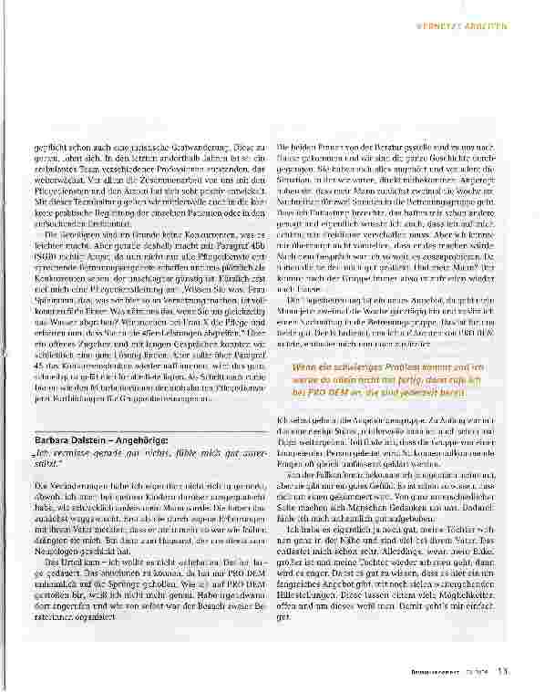 Vorschauseite 6: Ein ganzheitlicher Versorgungsansatz mit der „ambulanten multidisziplinären Fallkonferenz