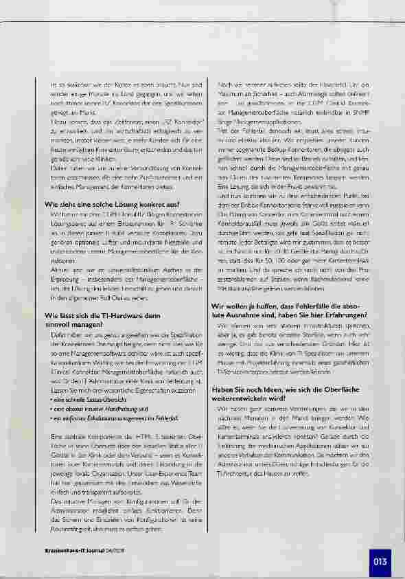 Vorschauseite 2: Ganzheitliches TI-Servicekonzept gefragt