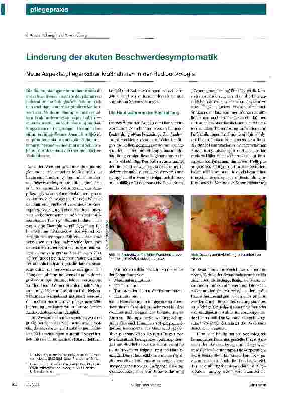 Vorschauseite 1: Linderung der akuten Beschwerdesymptomatik