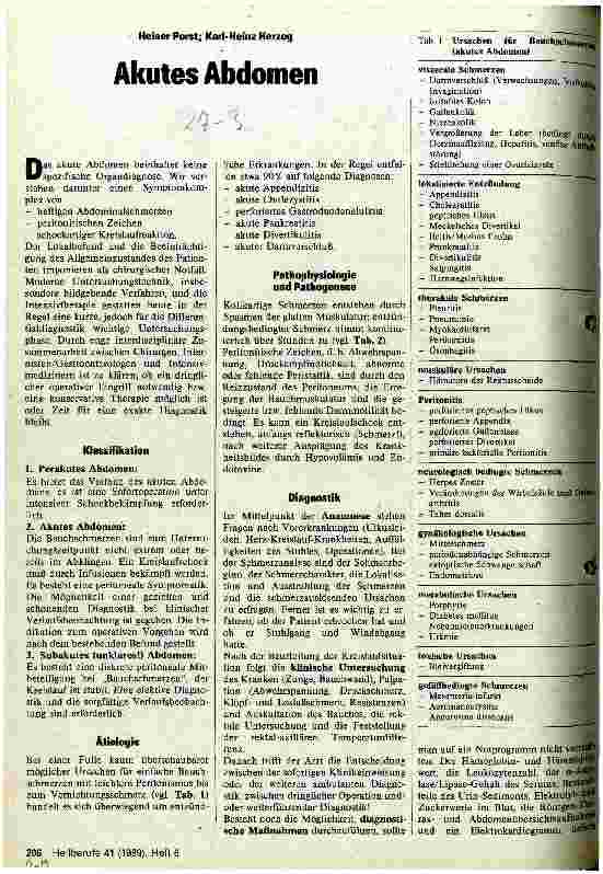 Vorschauseite 1: Akutes Abdomen