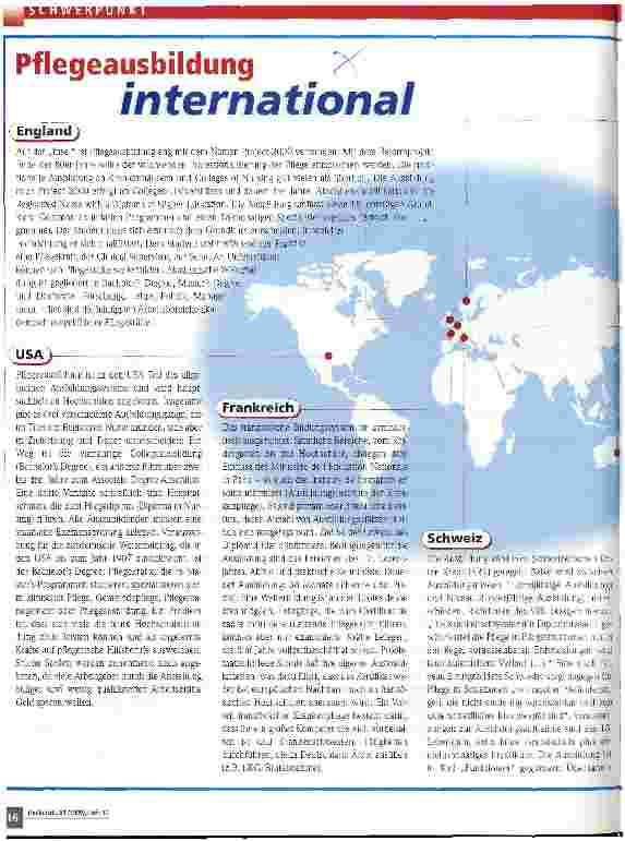 Vorschauseite 1: Pflegeausbildung international