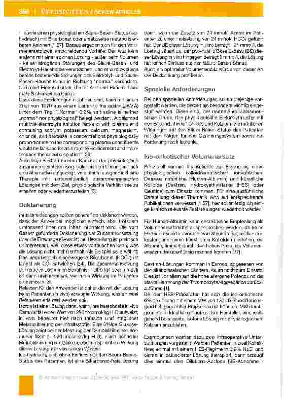 Vorschauseite 2: Anforderungen an einen optimalen Volumenersatz