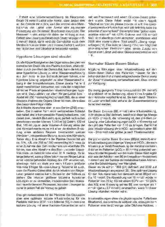 Vorschauseite 5: Anforderungen an einen optimalen Volumenersatz