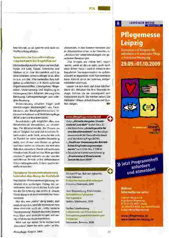 Vorschauseite 3: Fehlzeiten senken