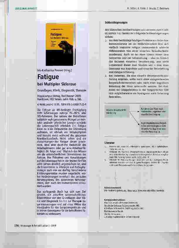Vorschauseite 3: Visuelle Belastbarkeitsminderung bei Multipler Sklerose Uhthoff Phänomen oder Fatigue?