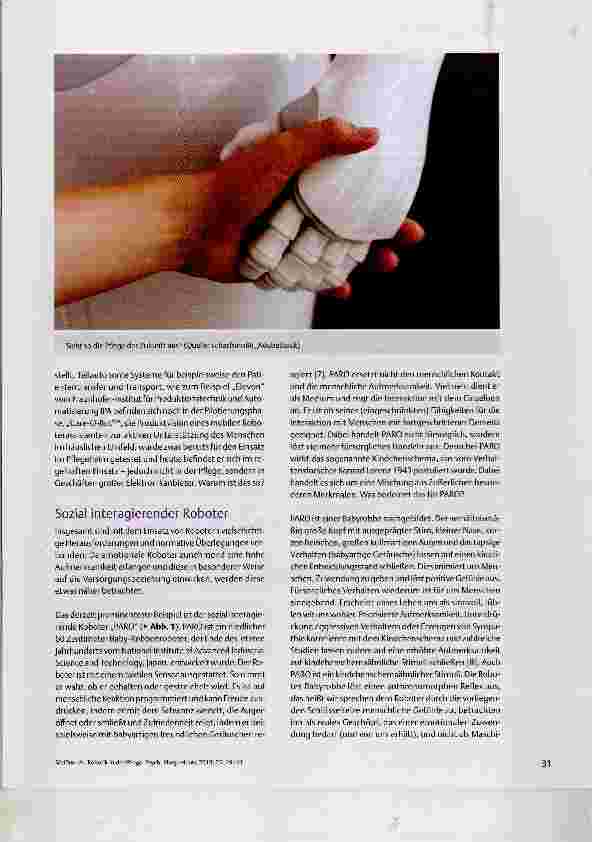 Vorschauseite 3: Robotik in der Pflege