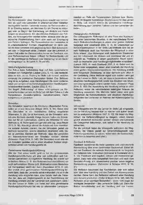 Vorschauseite 4: Skills Lab-Methode