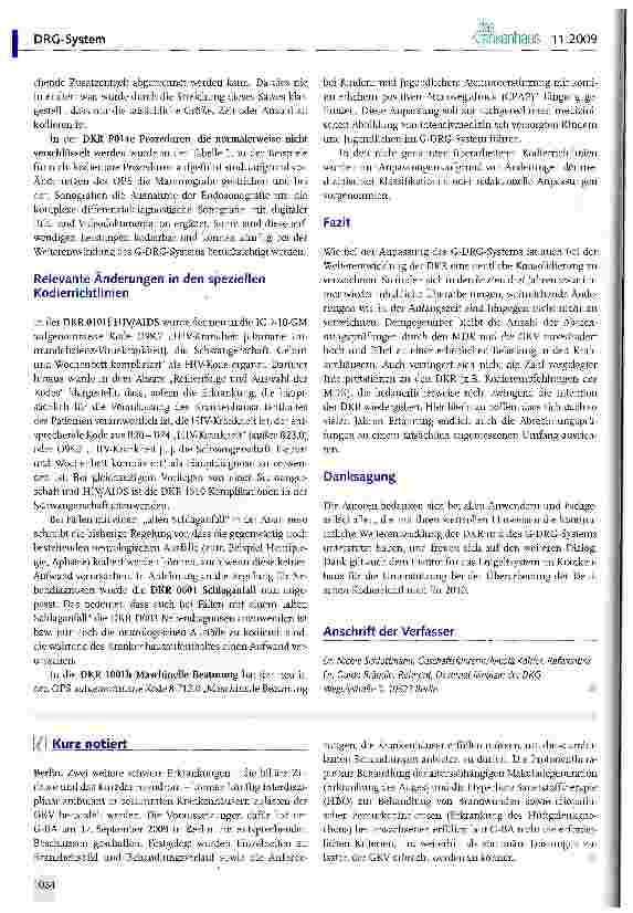 Vorschauseite 4: Deutsche Kodierrichtlinien Version 2010