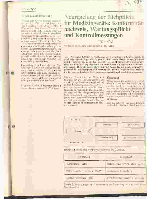 Vorschauseite 1: Neuregelung der Eichpflicht für Medizingeräte: Konformitätsnachweis, Wartungspflicht, Kontrollmessungen