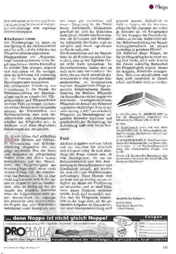 Vorschauseite 4: Schöne neue Pflegewelt? Einige Gedanken zu Anspruch und Wirklichkeit in der Pflege