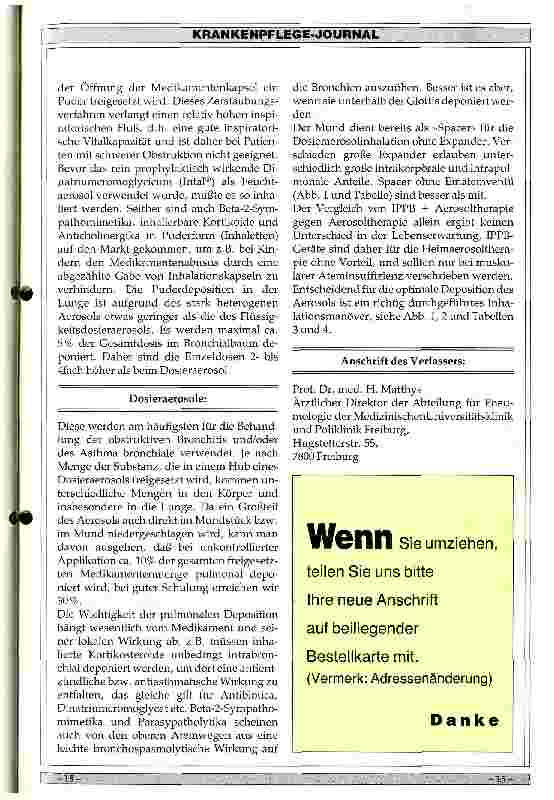 Vorschauseite 6: Bedeutung der Inhalationstherapie bie Bronchialerkrankungen