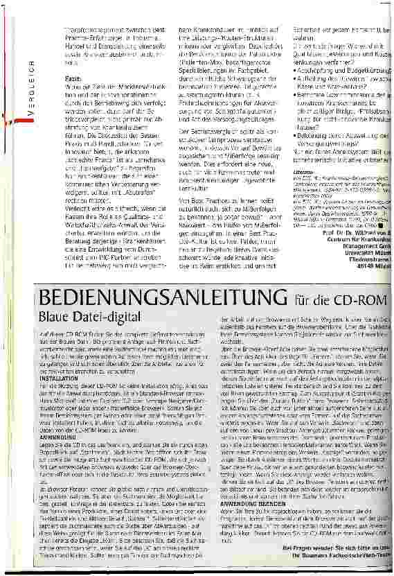 Vorschauseite 4: Betriebsvergleich: Marktersatz und/oder Innovationsmotor? Warum der Betriebsvergleich unter Beteiligung vieler Krankenhäuser zu Fehlsteuerungen im Gersundheitswesen führt