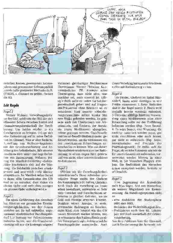 Vorschauseite 2: Ethisch verantwortbare Rationierung?