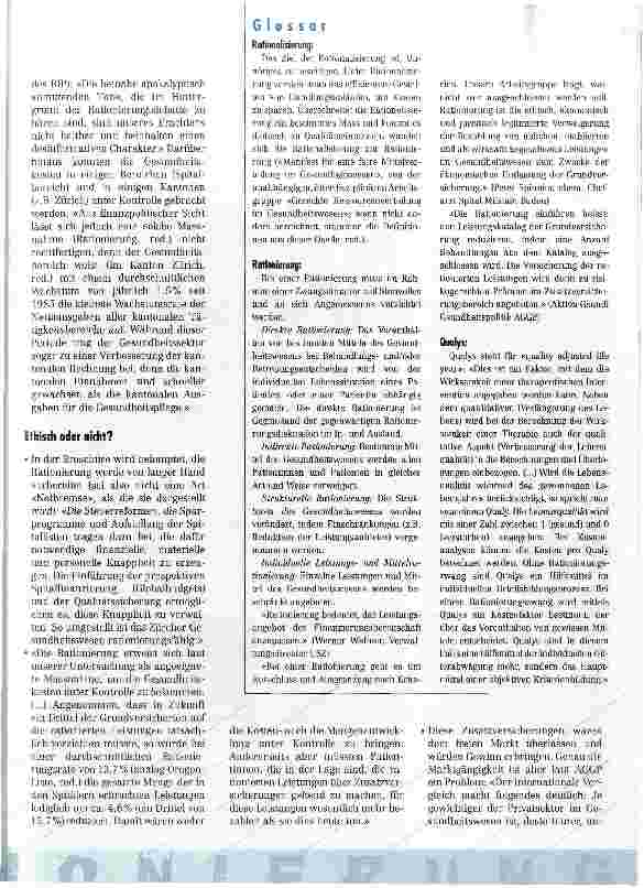Vorschauseite 4: Ethisch verantwortbare Rationierung?