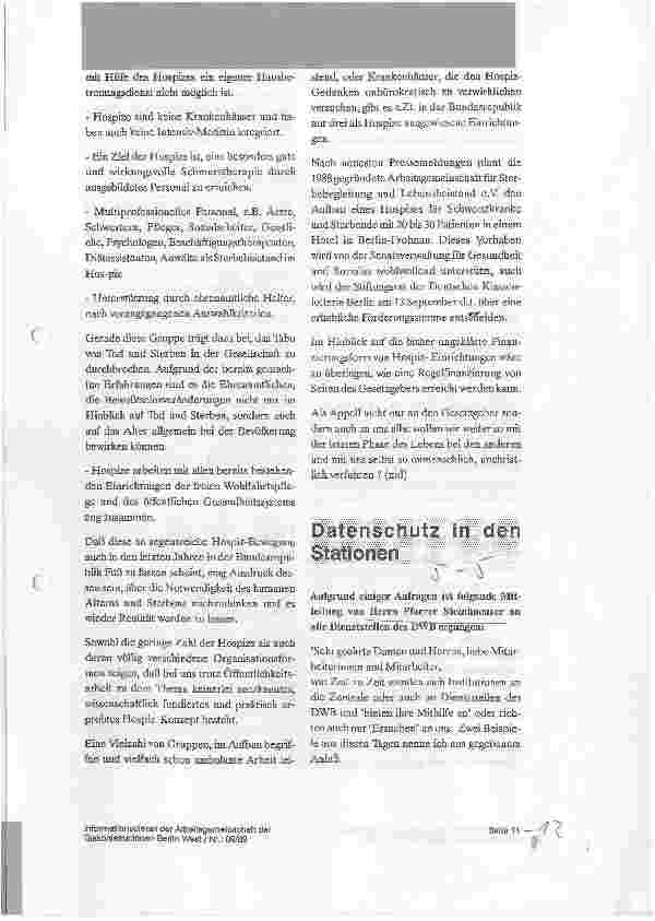 Vorschauseite 2: Hospiz-Einrichtungen Begleitung Sterbender