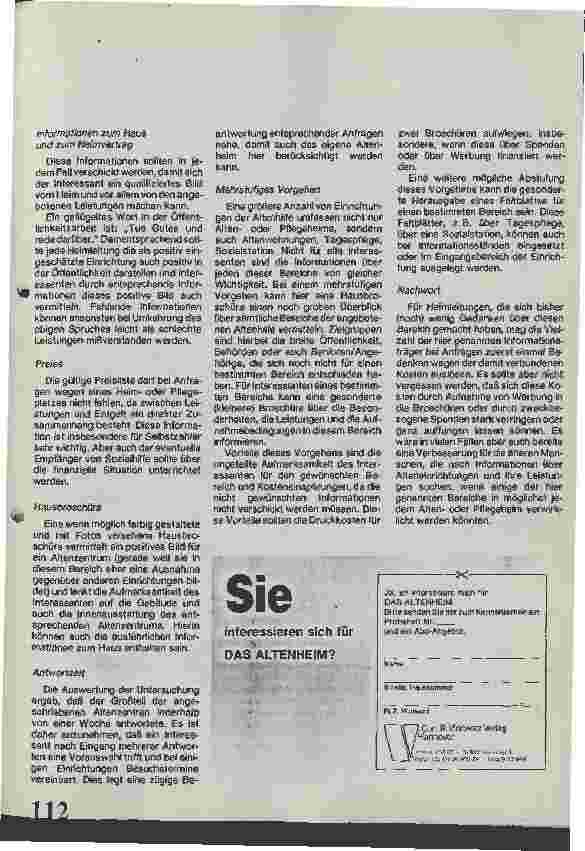 Vorschauseite 2: Informationsverhalten bei Anfragen