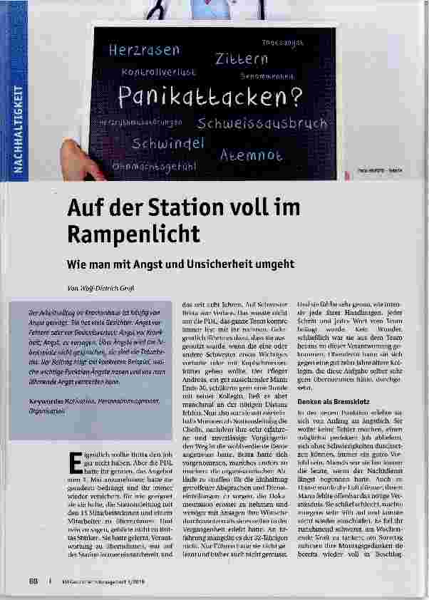 Vorschauseite 1: Auf der Station voll im Rampenlicht