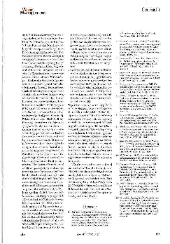Vorschauseite 4: Wundbehandlung während der perkutanen Strahlentherapie