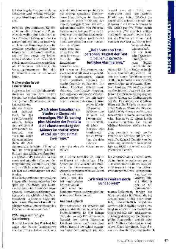Vorschauseite 3: Die Labordiagnostik der Zukunft