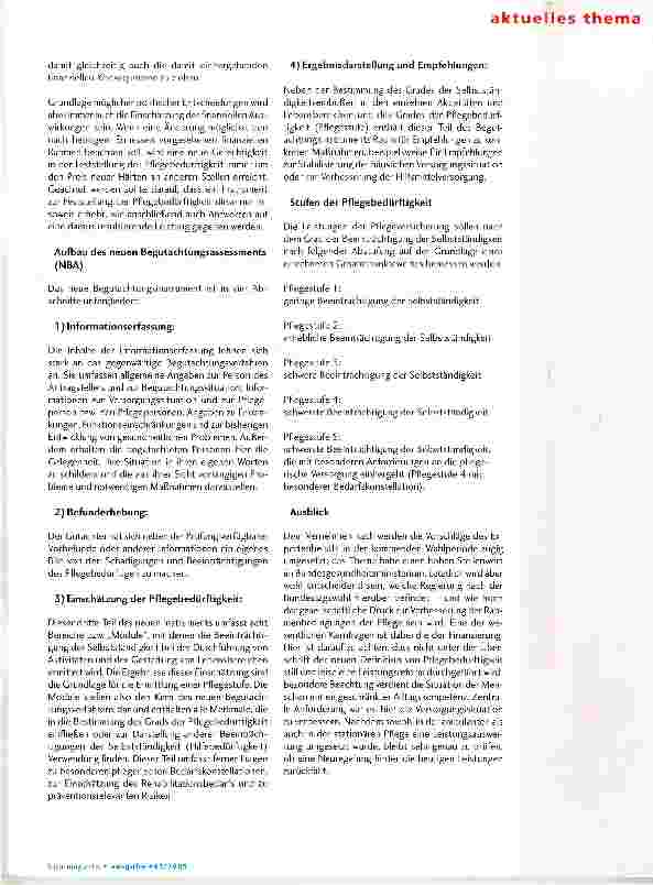 Vorschauseite 2: Ein neuer Begriff für ein neues Verständnis von Pflege