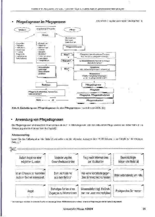 Vorschauseite 3: Aufgaben und Lösungsvorschläge zur Lernsituation „prozessorientiert pflegen