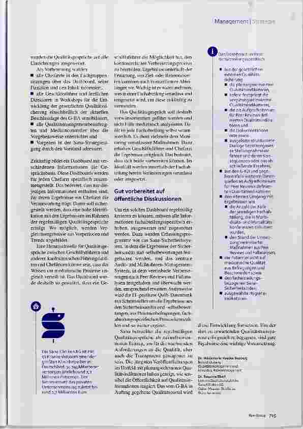 Vorschauseite 2: Qualität Lasst uns miteinander sprechen