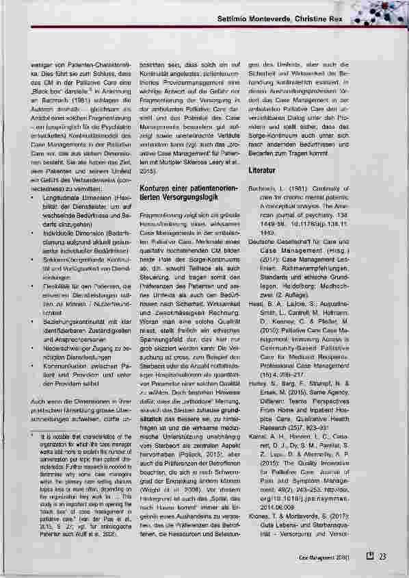 Vorschauseite 4: Zwischen Teilhabe und Steuerung; Ethische Perspektiven des Case Managements in der ambulanten Palliative Care