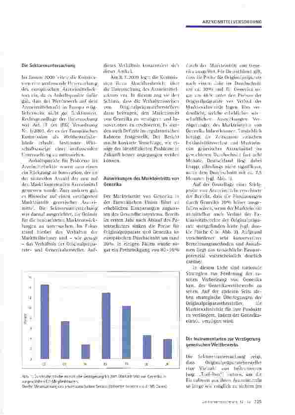 Vorschauseite 2: Die Untersuchung des Arzneimittelsektors