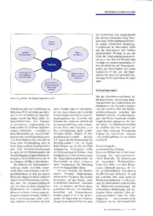 Vorschauseite 4: Die Untersuchung des Arzneimittelsektors