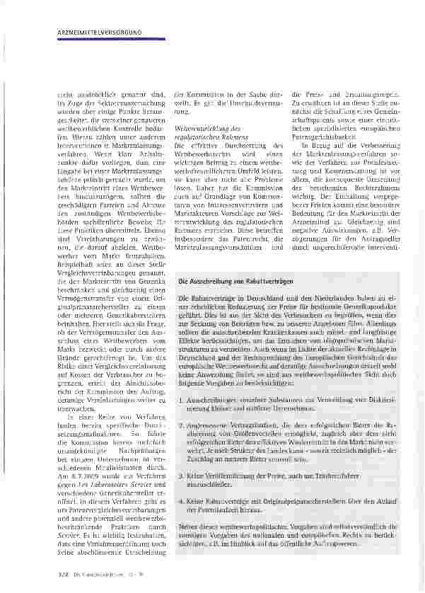 Vorschauseite 5: Die Untersuchung des Arzneimittelsektors