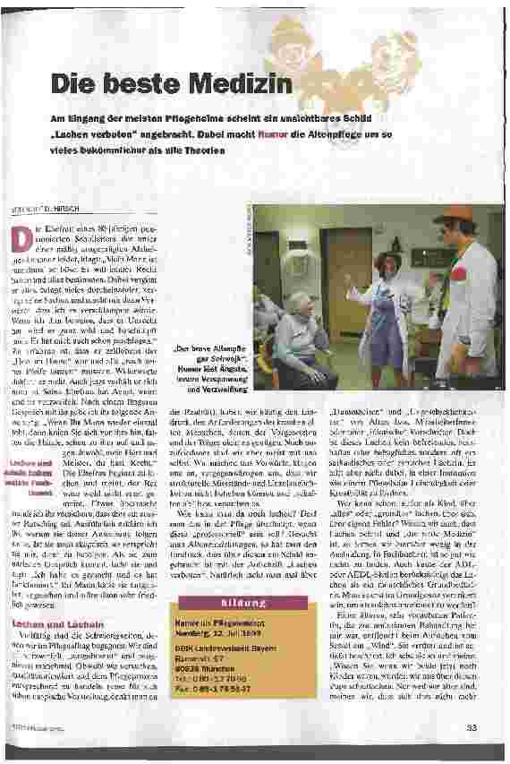 Vorschauseite 1: Die beste Medizin