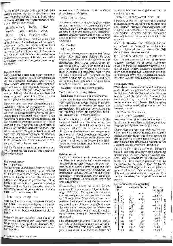 Vorschauseite 2: Grundlagen der Chemie 8. Folge: Anorganische Chemie (VI)