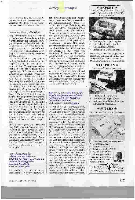 Vorschauseite 5: Einführung in die Bewegungsanalyse, Methode Cary Rick