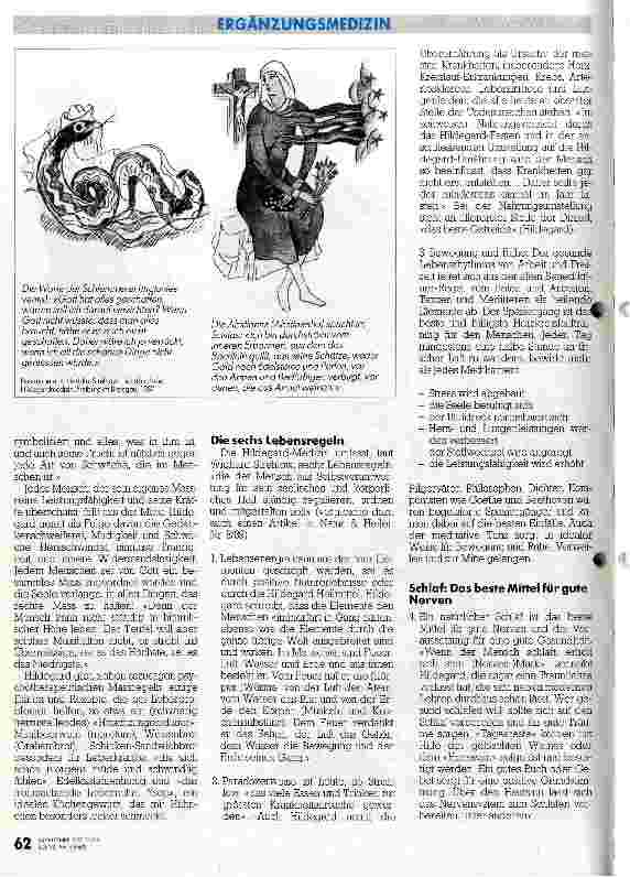 Vorschauseite 4: 800 Jahre später bestätigt SBK-Tagung über Hildegard von Bingen und ihre Medizin