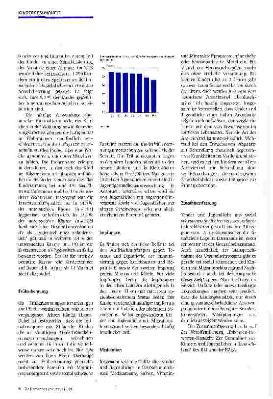 Vorschauseite 5: Kindergesundheit in DeutschlandDie Ergebnisse des Kinderund Jugendgesundheitssurvey